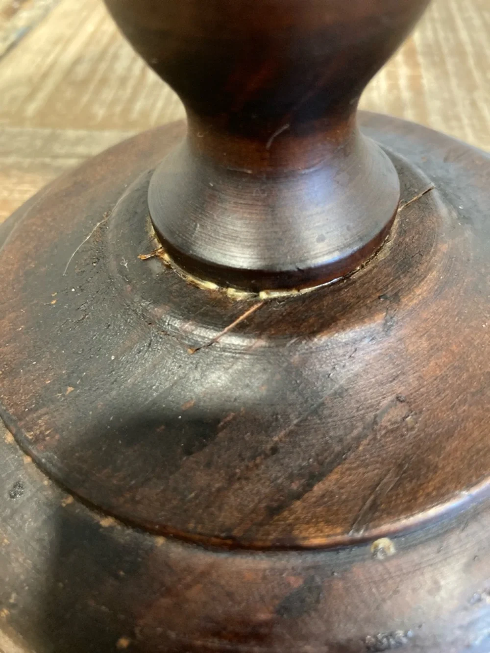 Spanish Revival Gothic Wood Candelabra 5 Candle 13” Rustic Decor - Picture 14 of 16